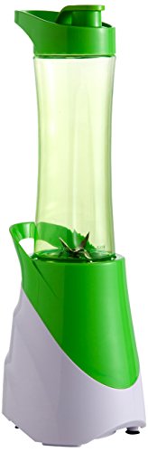 Brandani 55666 Smoothie-Mixer mit Glasbehälter, Weiß / Grün