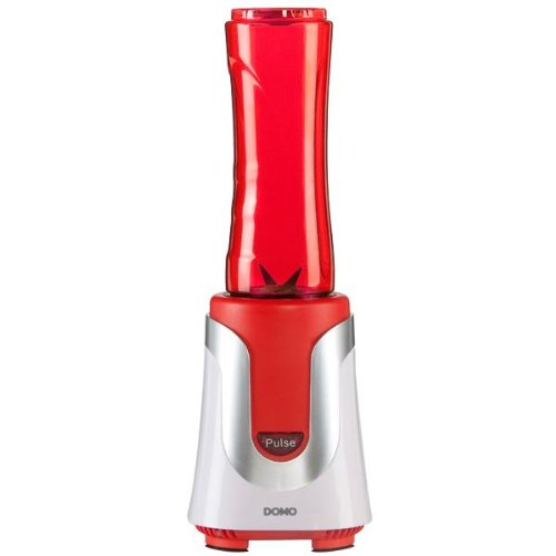 Smoothie Maker to go, Standmixer inkl. 2 Trinkflaschen, rot